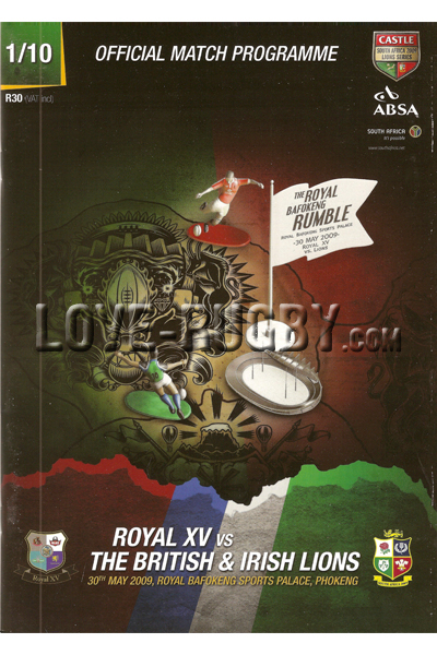 2009 Royal XV v British and Irish Lions  Rugby Programme